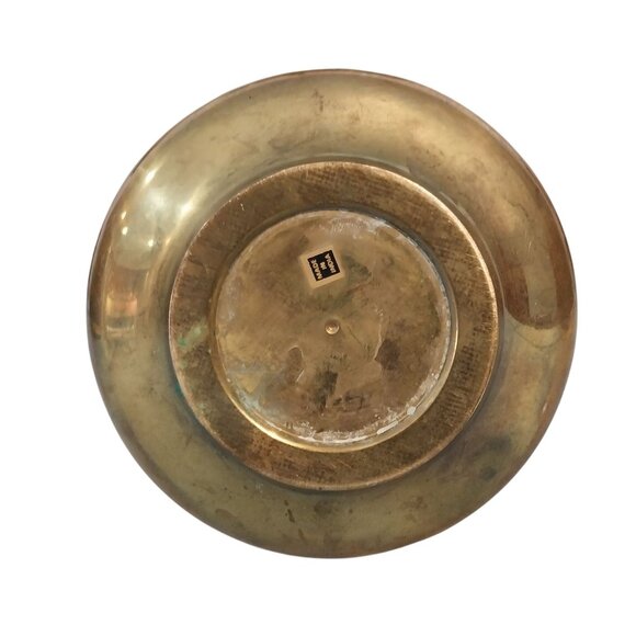 Vintage Brass Swirl Design Vase - Picture 5 of 6